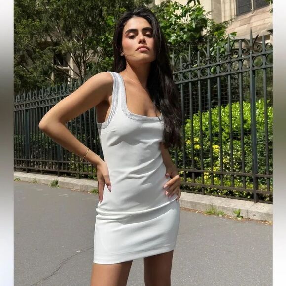 ZARA SHORT DRESS WITH RHINESTONES - Picture 3 of 9